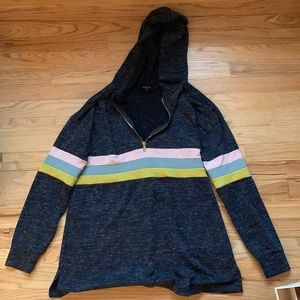 Roolee quarter zip sweatshirt with hood size small